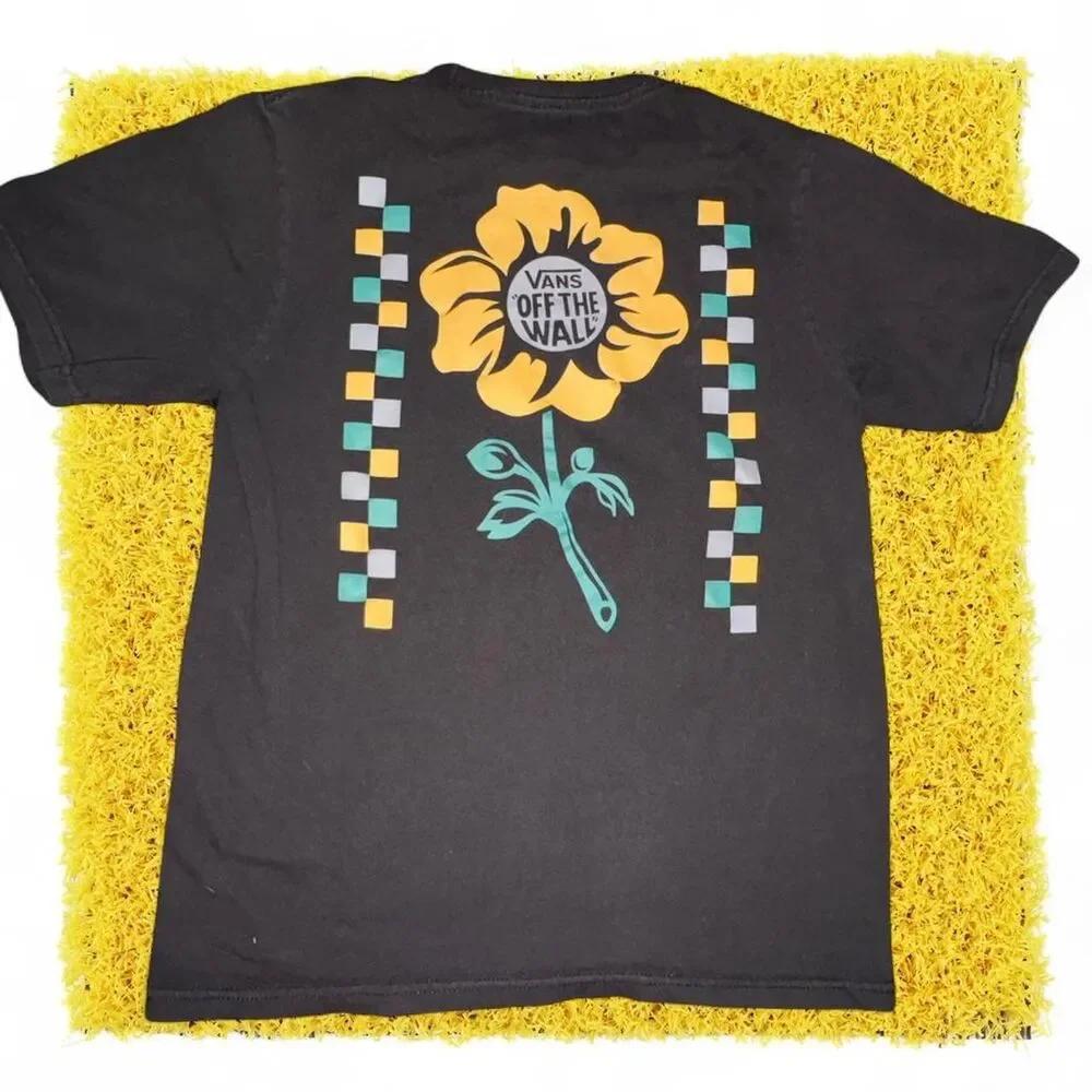 Vans Men's Black and Navy T-shirt - Picture 4 of 4